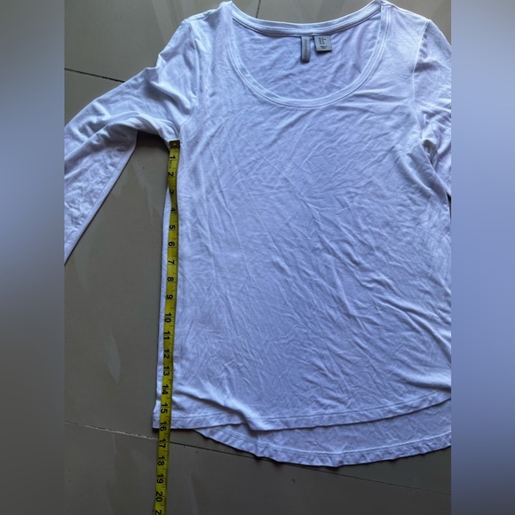 Paraphrase Long Sleeve Tunic Tee PARAPHRASE Women White PulloverT-Shirt Size M - Picture 13 of 16